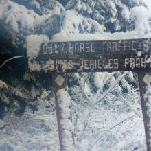Sign at summit